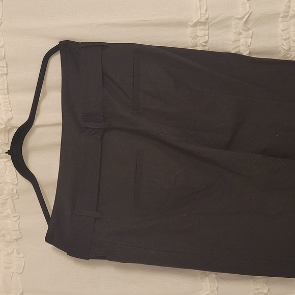 Zara black dress pants gold belt - Picture 4 of 5